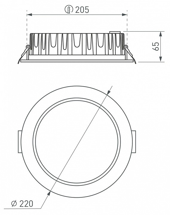 Встраиваемый светильник arlight foggy 039064