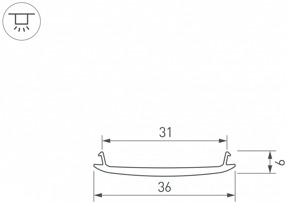 Рассеиватель arlight ceil 040821(1)