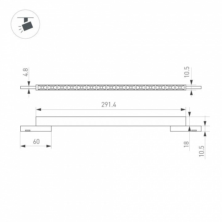 Накладной светильник arlight mag-microcosm 043276