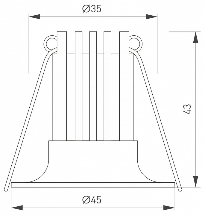 Встраиваемый светильник arlight foggy 044621