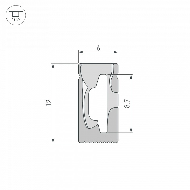 Профиль для плинтусов гибкий arlight wph-flex 045782