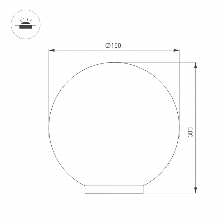 Шар световой arlight kt-globe 046170