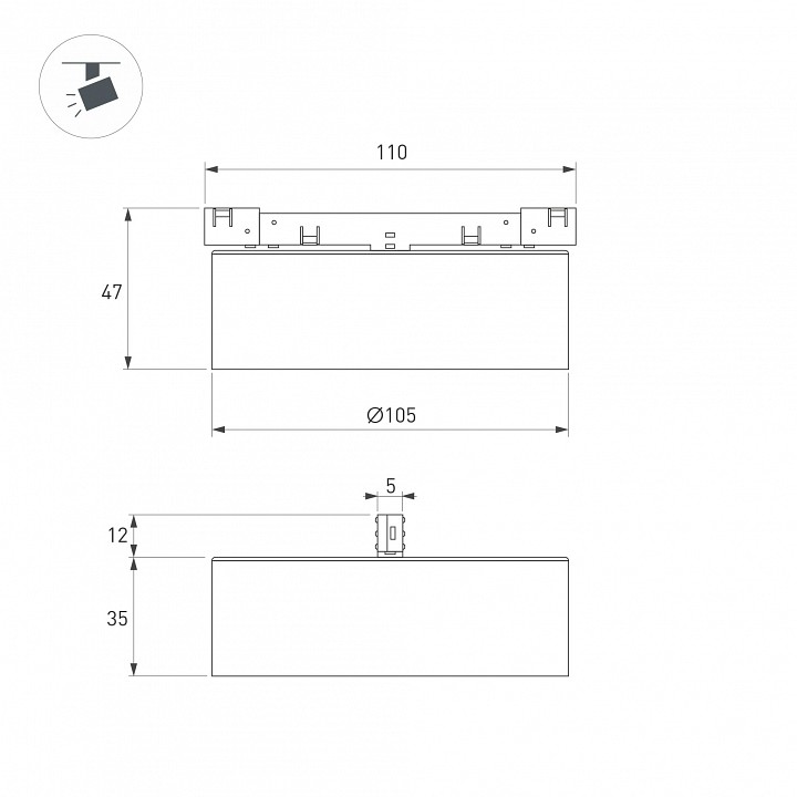Накладной светильник arlight microcosm 051753