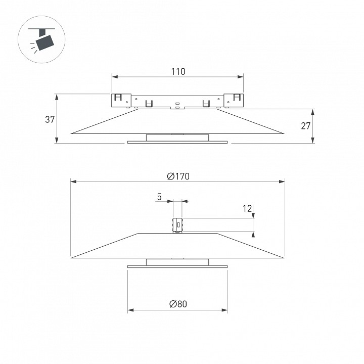 Накладной светильник arlight microcosm 051781