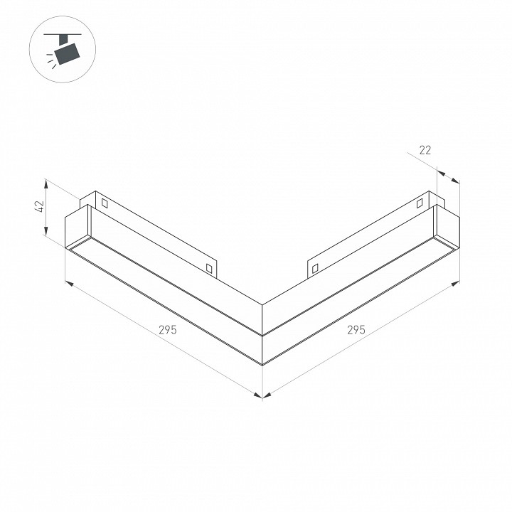 Накладной светильник arlight mag-orient 058209