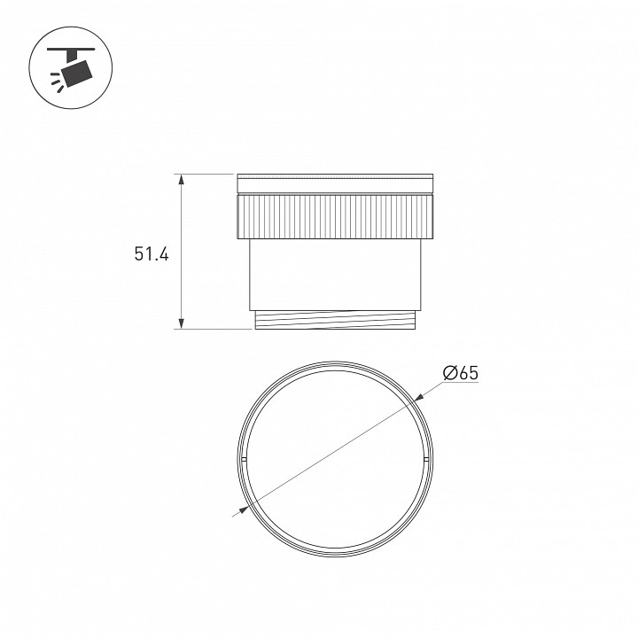 Насадка с фиксированным углом arlight artifact 059711