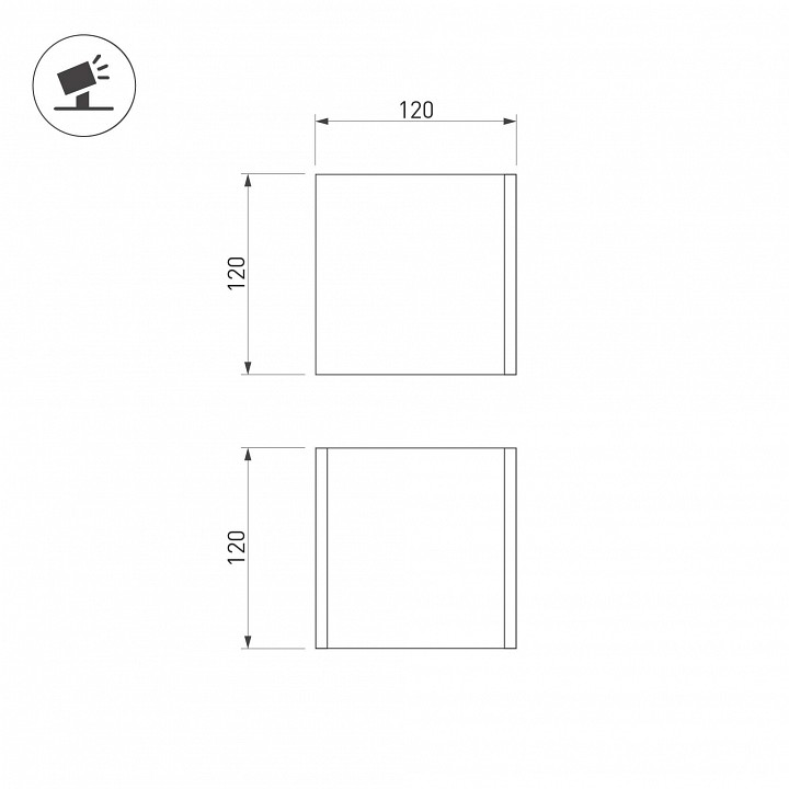 Накладной светильник arlight peran 061761