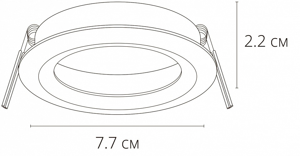 Встраиваемый светильник arte lamp mira a2861pl-1bk