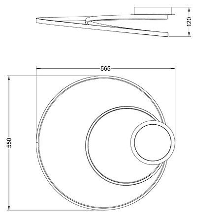 Накладной светильник arte lamp millo a3893pl-30bk