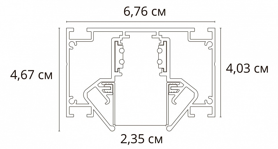 Трек накладной arte lamp linea-accessories a473206