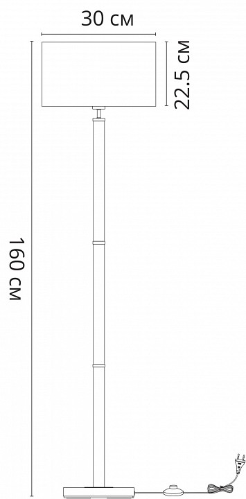 Торшер arte lamp robert a5029pn-1ss