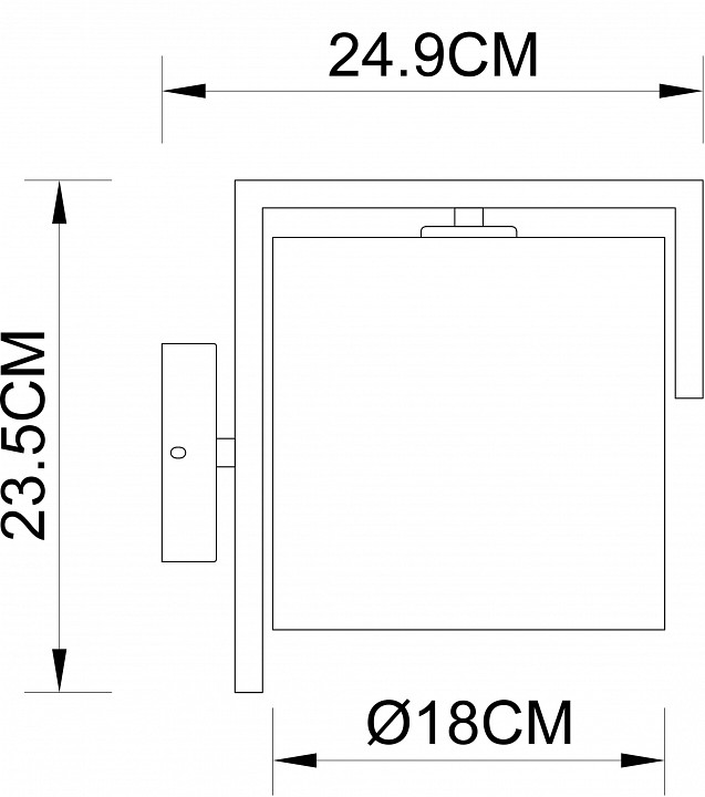 Бра arte lamp aperol a5031ap-1pb