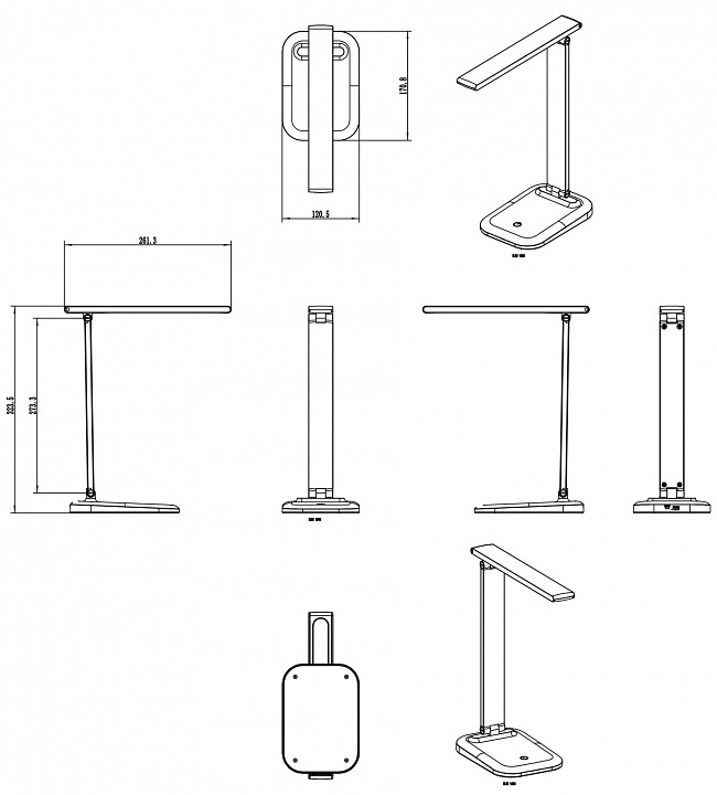 Настольная лампа офисная arte lamp london a5124lt-1bk