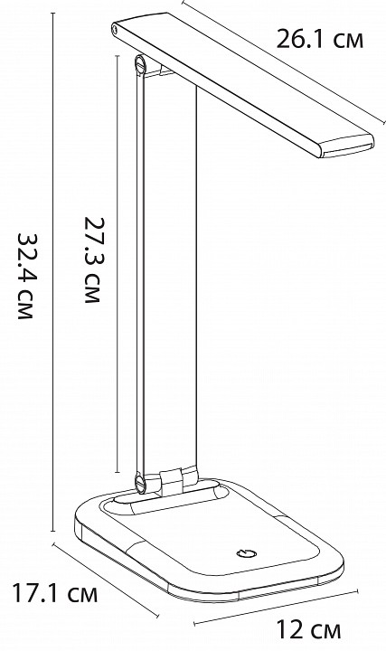 Настольная лампа офисная arte lamp london a5124lt-1wh