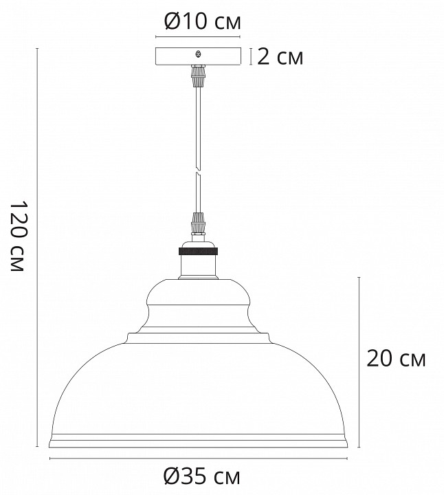 Подвесной светильник arte lamp cappello a7039sp-1bk