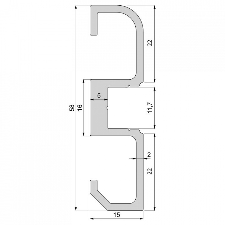 Профиль накладной deko-light am-02-10 970600