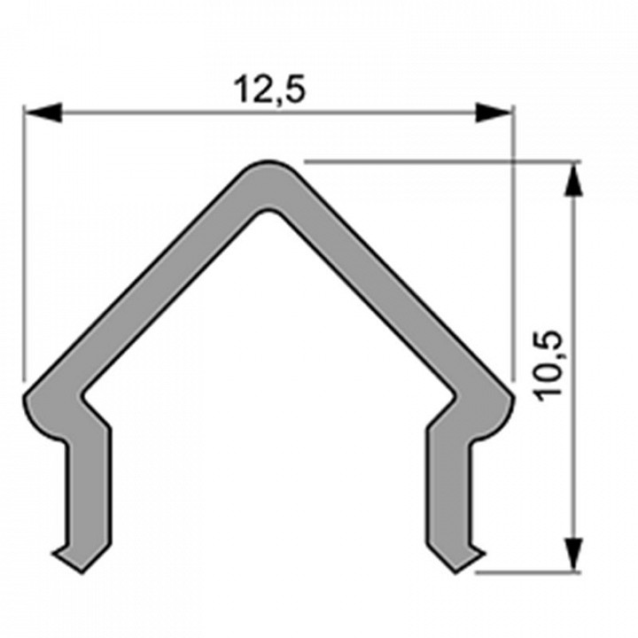 Профиль накладной deko-light e-01-08 985504