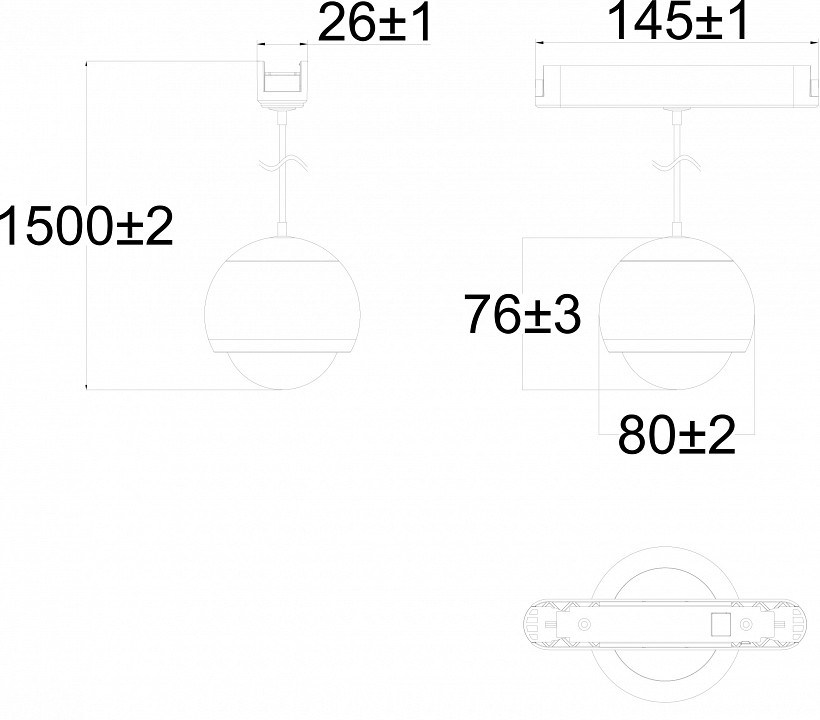 Подвесной светильник denkirs air hang dk5316-bk