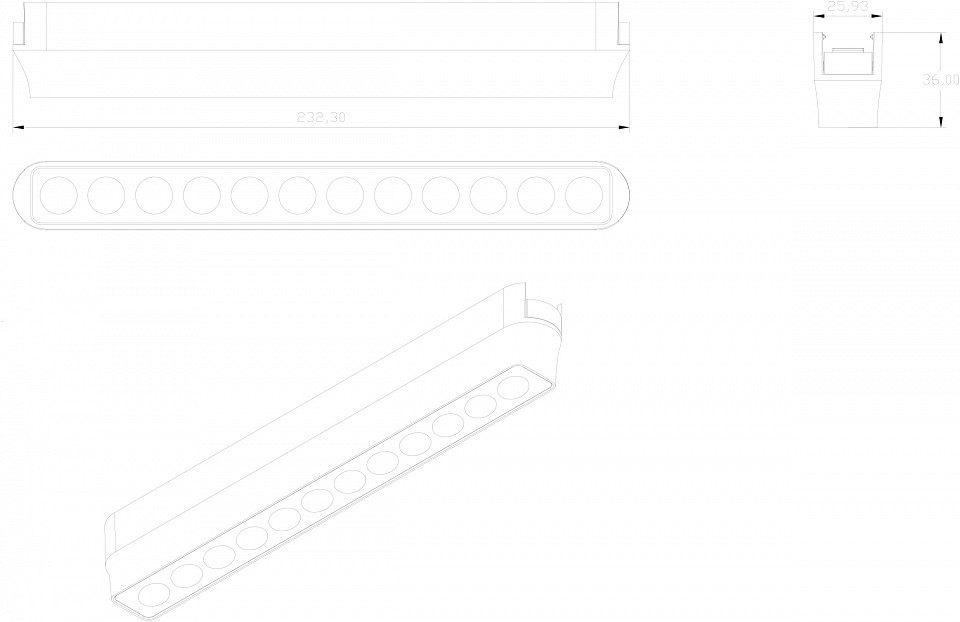 Накладной светильник denkirs air grill dk5365-bk
