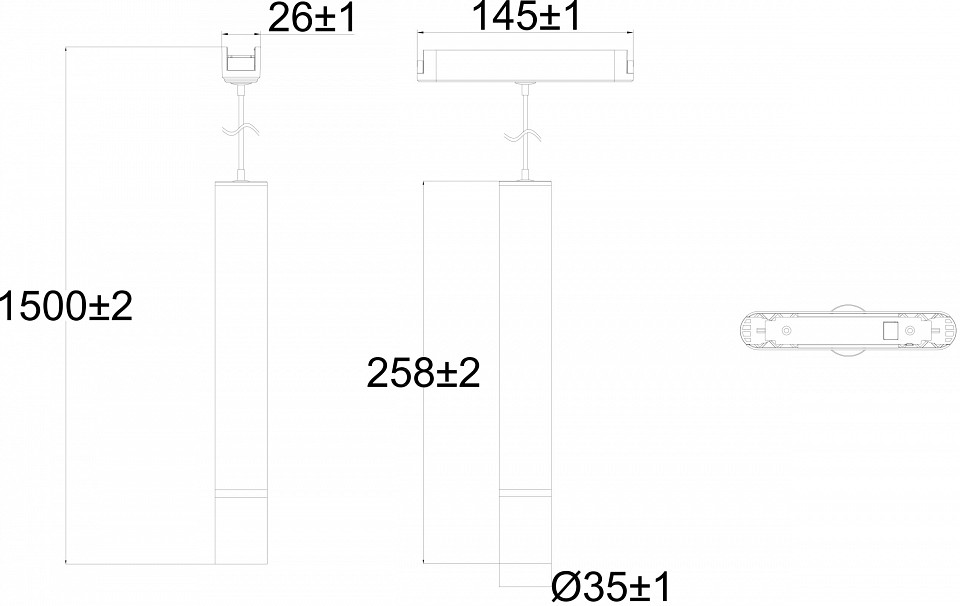 Подвесной светильник denkirs air hang dk5375-bk