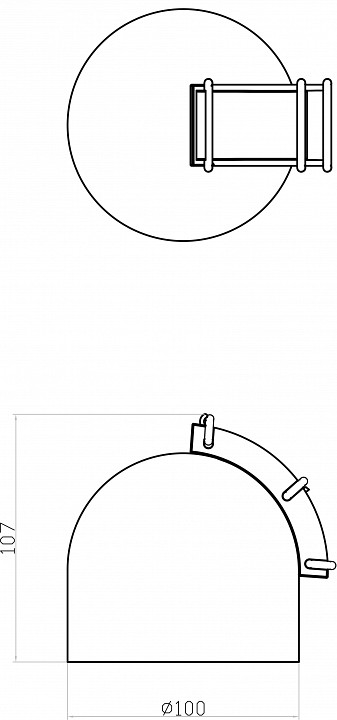 Накладной светильник denkirs belty spot dk5542-wh+bk