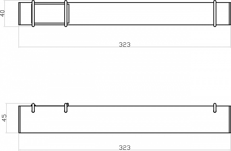 Накладной светильник denkirs belty linear dk5574-bk