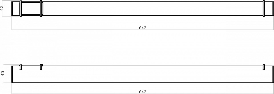 Накладной светильник denkirs belty linear dk5576-bk