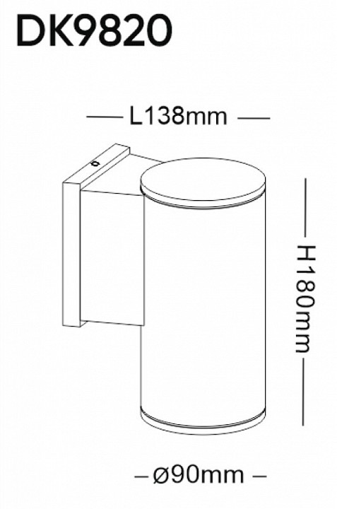 Светильник на штанге denkirs borg dk9820-bk