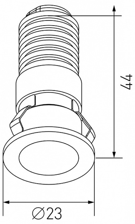 Встраиваемый светильник designled micro 00-00020326