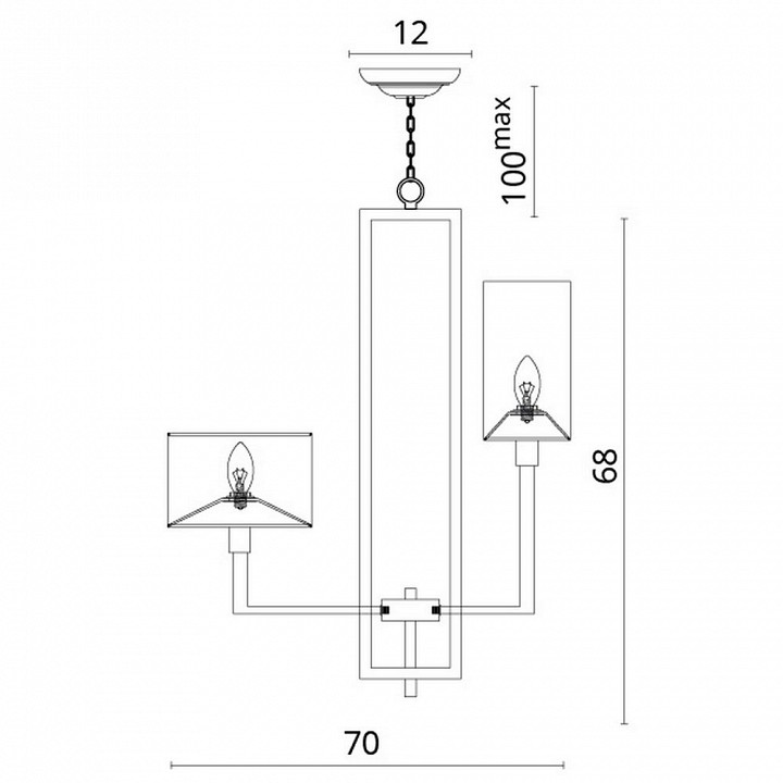 Подвесная люстра divinare porta 5933/01 lm-8