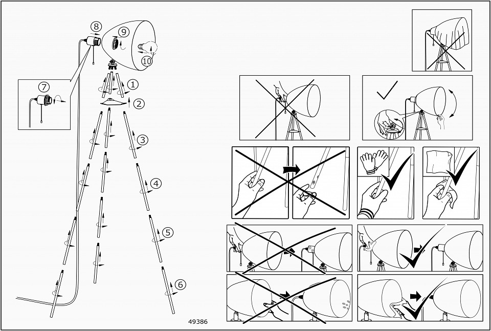 Торшер eglo chester 49386
