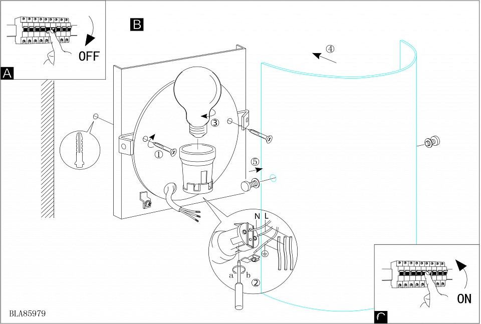 Накладной светильник eglo troy 3 85979
