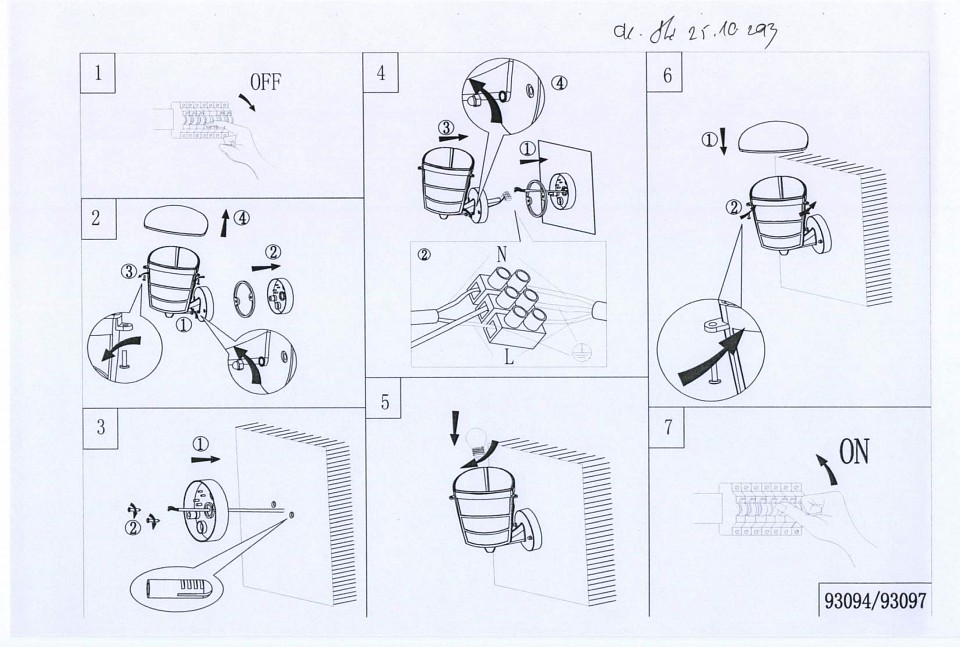 Светильник на штанге eglo aloria 93097
