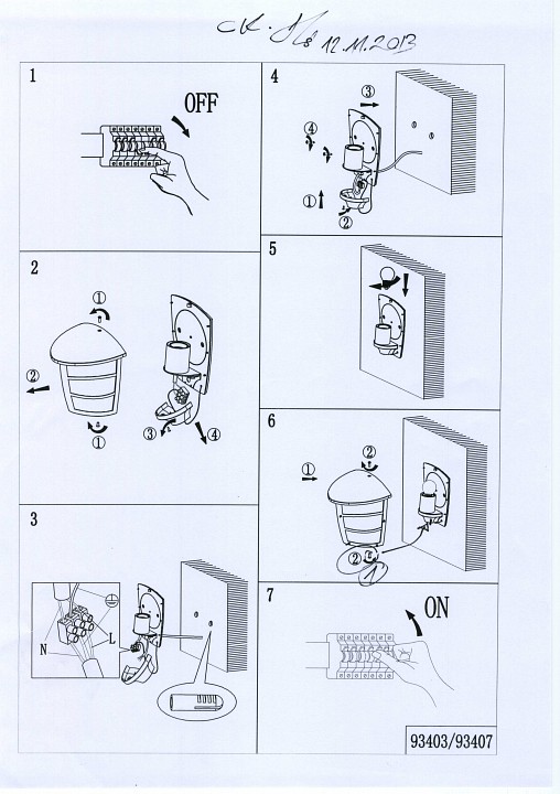 Накладной светильник eglo aloria 93403