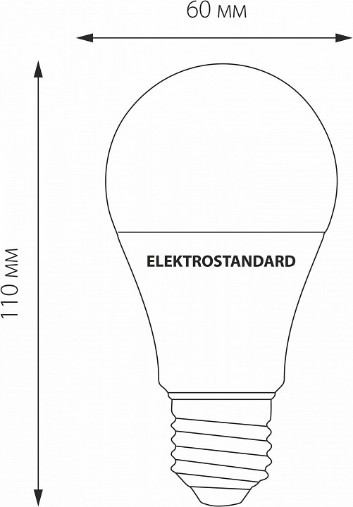 Лампа светодиодная elektrostandard classic led e27 10вт 4200k a048523