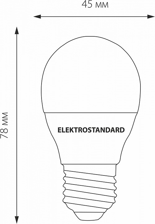 Лампа светодиодная elektrostandard mini classic e27 7вт 3300k a048624