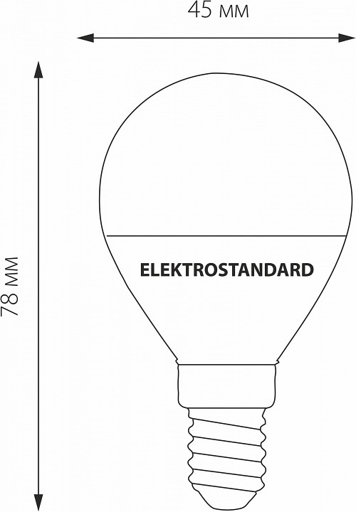 Лампа светодиодная elektrostandard mini classic e14 7вт 4200k a049000
