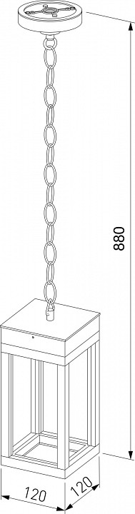 Подвесной светильник elektrostandard frame a051858