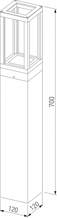 Наземный низкий светильник elektrostandard frame a051859