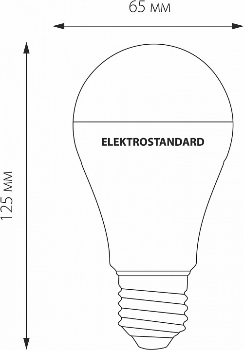 Лампа светодиодная elektrostandard classic led e27 20вт 6500k a052540