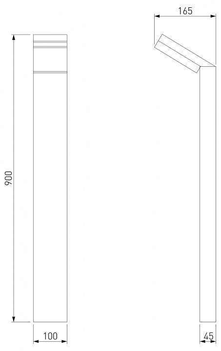 Наземный низкий светильник elektrostandard sensor a053949