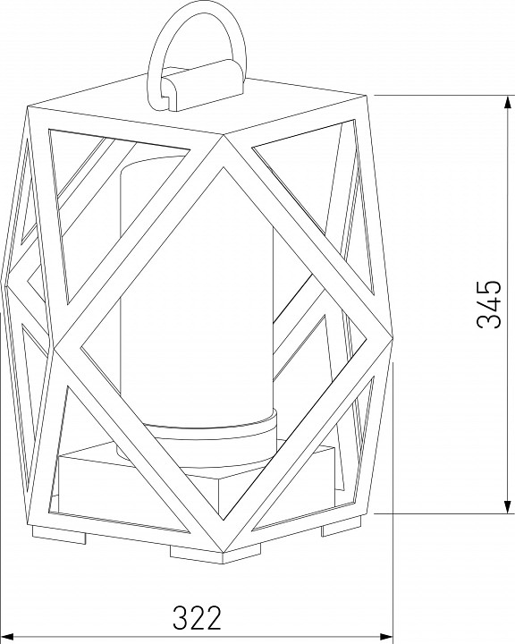 Наземный низкий светильник elektrostandard ambra a056234