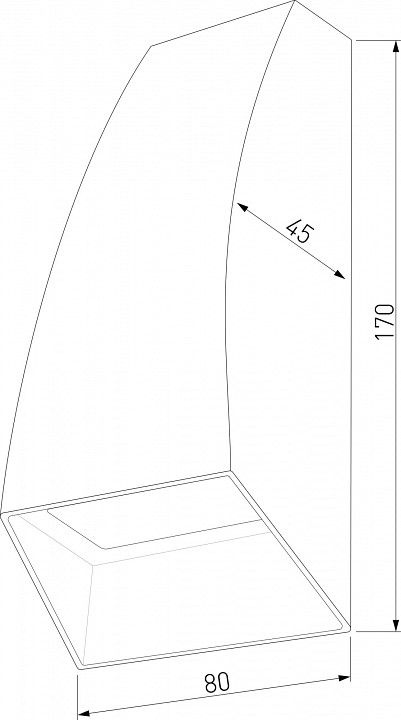 Накладной светильник elektrostandard forw a057010