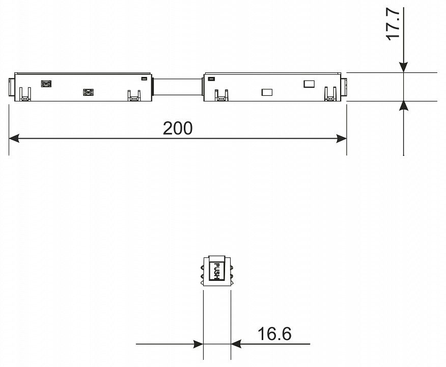 Соединитель гибкий для треков elektrostandard slim magnetic a061246