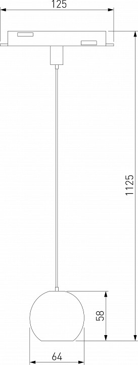 Подвесной светильник elektrostandard slim magnetic a062804