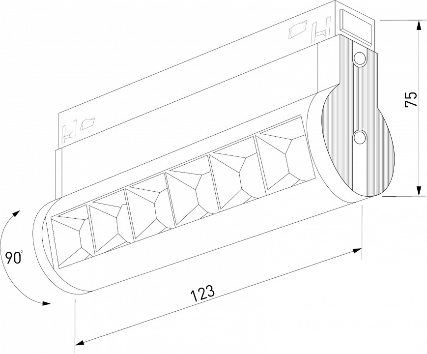 Накладной светильник elektrostandard slim magnetic a062994