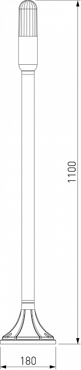 Наземный высокий светильник elektrostandard isida a063451