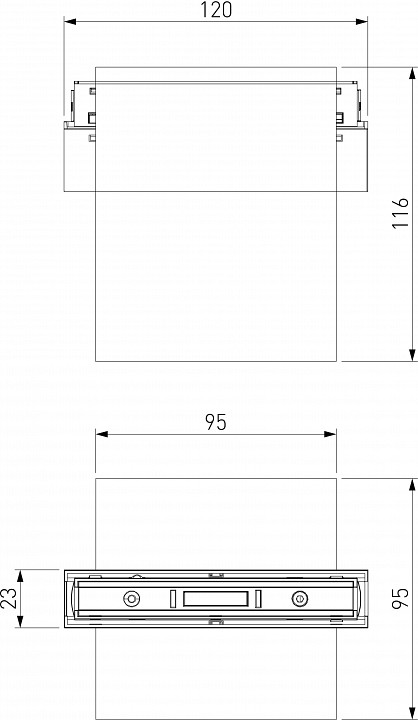 Накладной светильник elektrostandard slim magnetic a063498