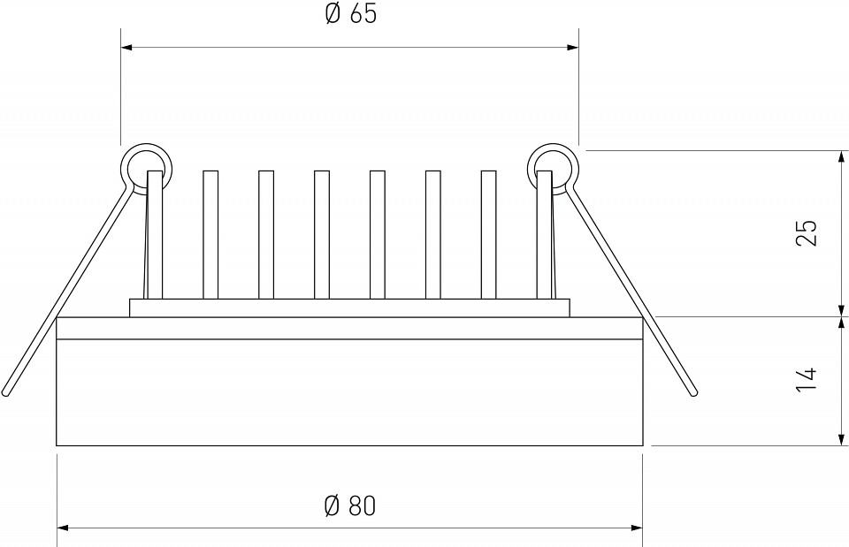 Встраиваемый светильник elektrostandard aster a063989
