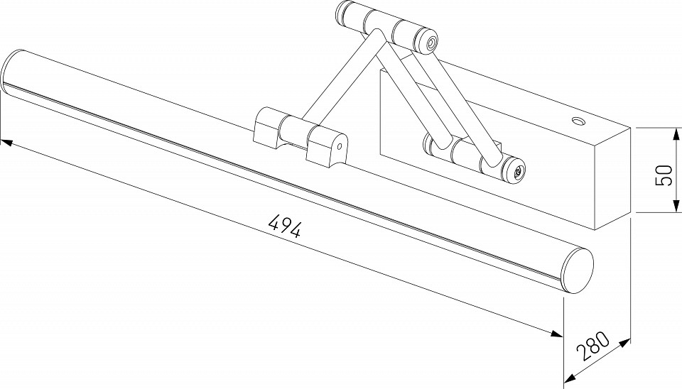 Подсветка для картины elektrostandard monza a064136
